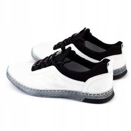 Polbut Férfi bőr alkalmi cipő K24 fehér 5