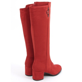 Ritta Purplish Red alacsony sarkú csizma piros 2