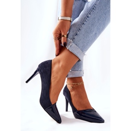 Bőr Monnari 0170-013 Navy Heels sötétkék 2