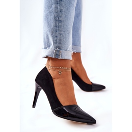 Bőr Monnari 0170-020 magassarkú fekete 2