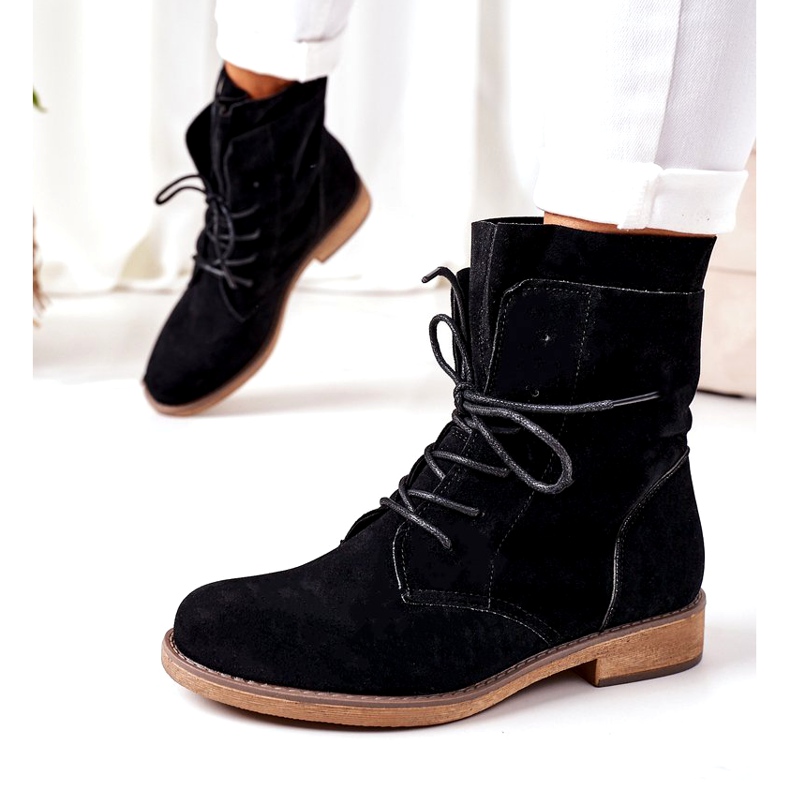 PS1 Fekete Violetta fekete csizma dupla felsőrésszel 1