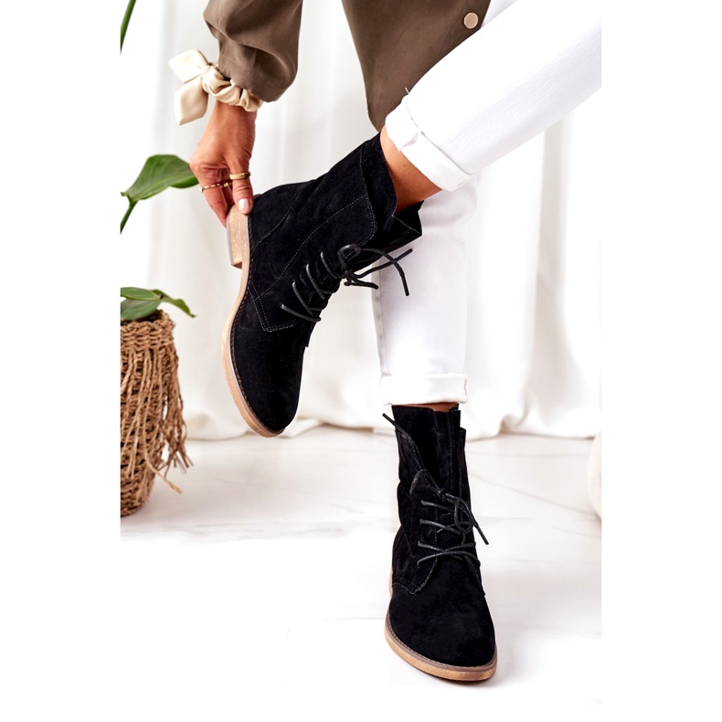 PS1 Fekete Violetta fekete csizma dupla felsőrésszel 4