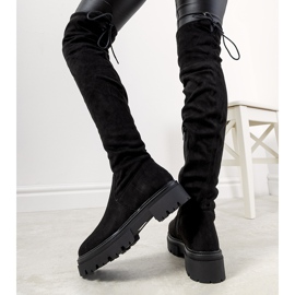 Fekete csizma magas Paulino talpon 1