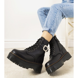 Fekete női Henra hőszigetelt csizma 2