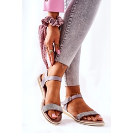 S.Barski Cirkónium szandál S. Barski 701-18 szürke 2