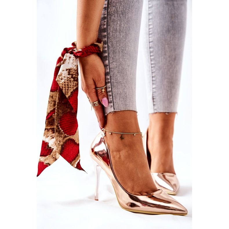 PG2 Elegáns Mirror Heels Rose Gold Adrinnah aranysárga 2