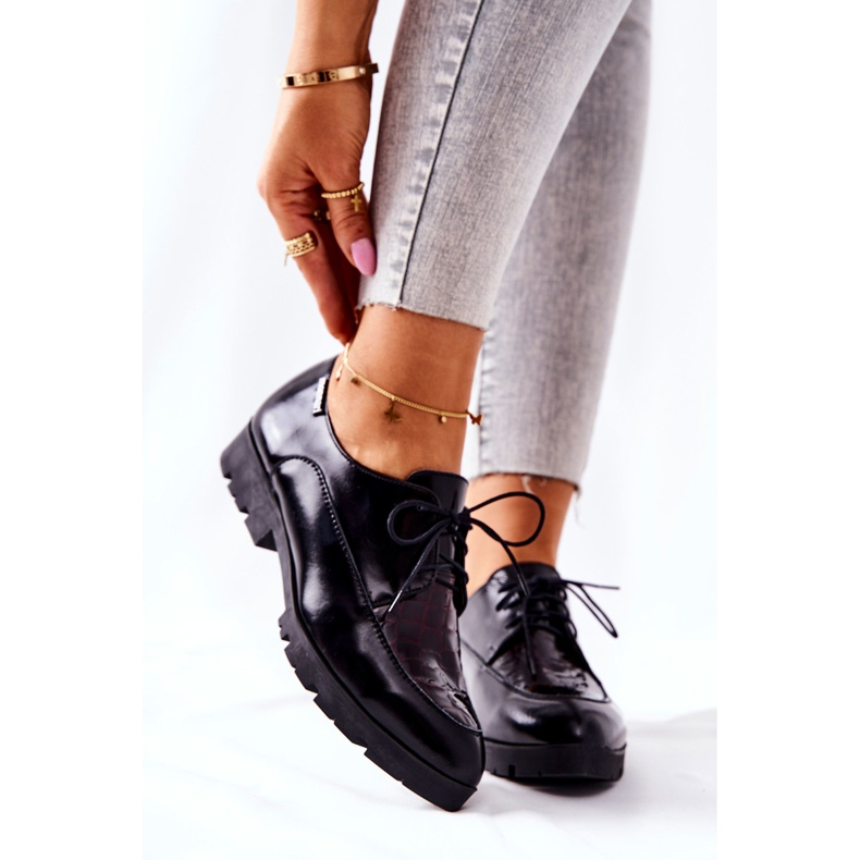 Bőr cipő Monnari M73 / 1 Fekete sokszínű 1