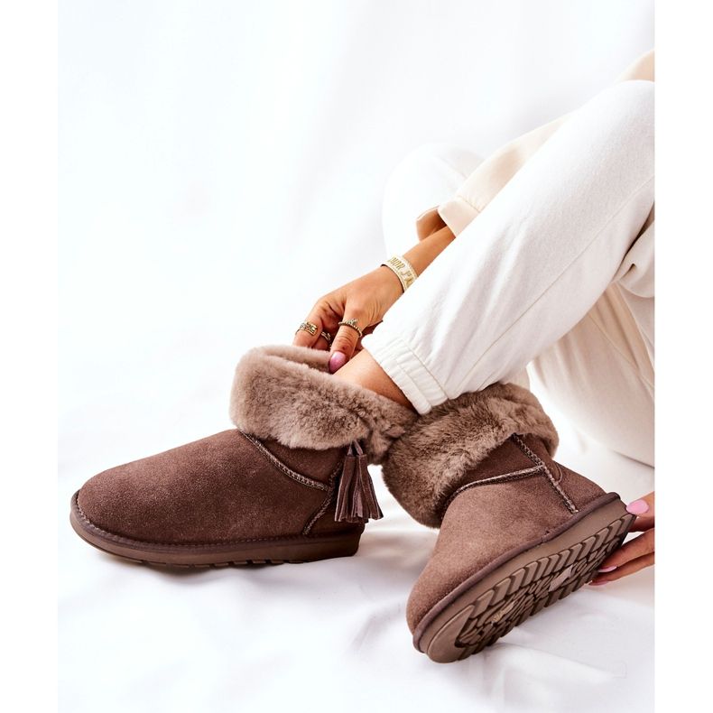 FS1 Mukluki Meleg hócsizma Fringes Brown Sorella barna 1 FS1 Mukluki Meleg hócsizma Fringes Brown Sorella barna 1