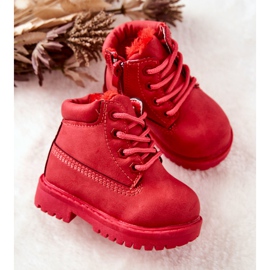 FR1 Gyermek meleg trappers csizma Red Dexter piros 2