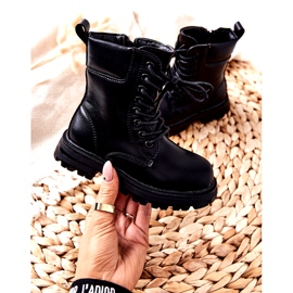 FR1 Klasszikus gyermek fekete csizma cipzárral Clarika 3