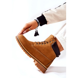 PH1 Női Trappers Warm Dark Beige Crush bézs sárga 2