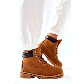 PH1 Női Trappers Warm Dark Beige Crush bézs sárga 3