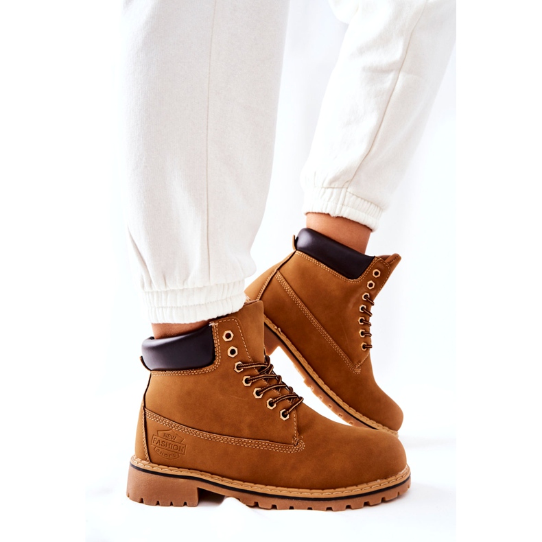 PH1 Női Trappers Warm Dark Beige Crush bézs sárga 3