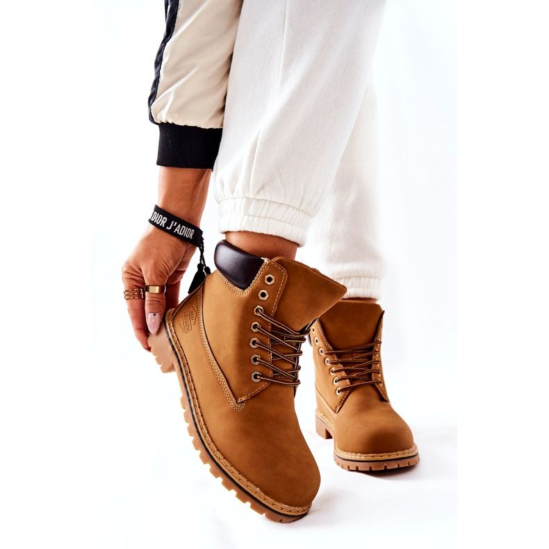 PH1 Női Trappers Warm Dark Beige Crush bézs sárga 4