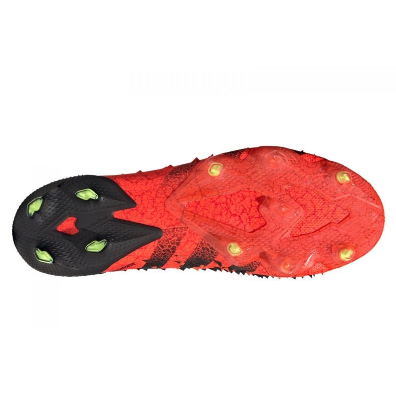 Adidas Predator Freak + Fg M FY6238 futballcipő narancs és vörös 2