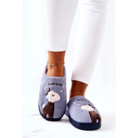 WJ1 Meleg rénszarvas papucs Blue Jilly barna kék 1
