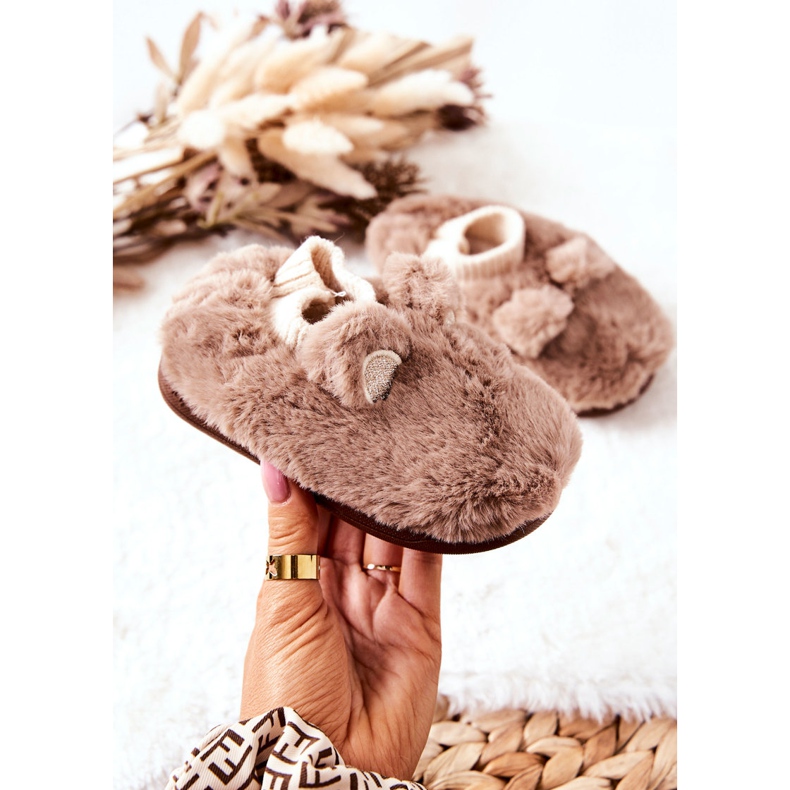 WJ1 Meleg Papucs Bordás Barna Dessivel bézs 2