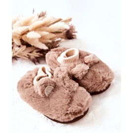 WJ1 Meleg Papucs Bordás Barna Dessivel bézs 1