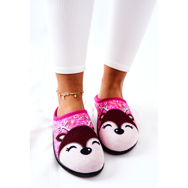 WJ1 Meleg papucs Rénszarvas Pink Taffy rózsaszín 1