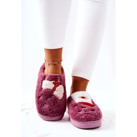 WJ1 Karácsonyi papucs Mikulás és Violet Rénszarvas lila 2