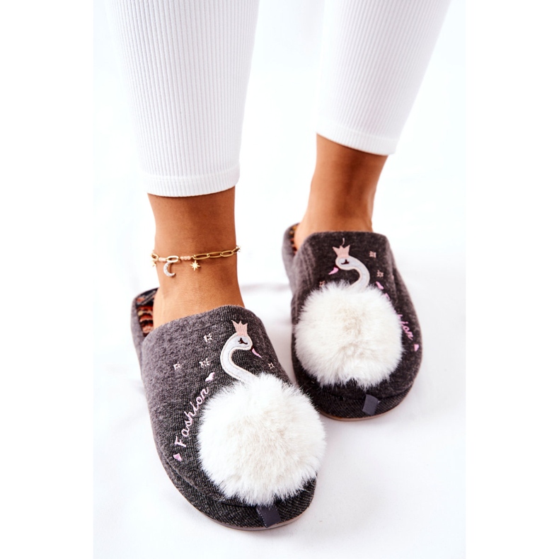 Meleg papucs Gray Rey hattyúja szürke 1