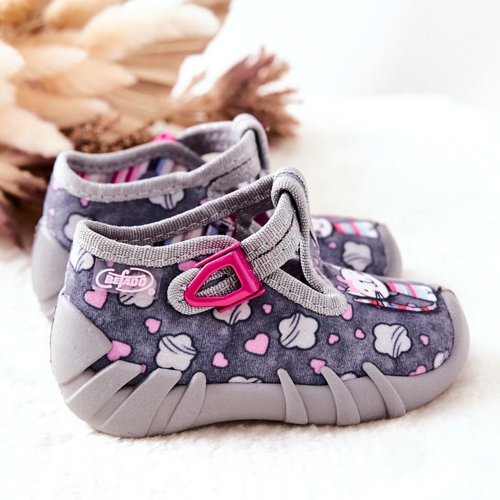 BEFADO S.A. Cipők Papucsok Befado Kotki 110P326 Szürke 2