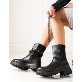 Sixth Sense Divatos táskák lánccal fekete 1