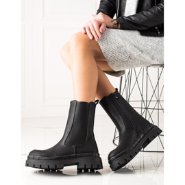 Seastar Magas csizma öko bőrrel fekete 1