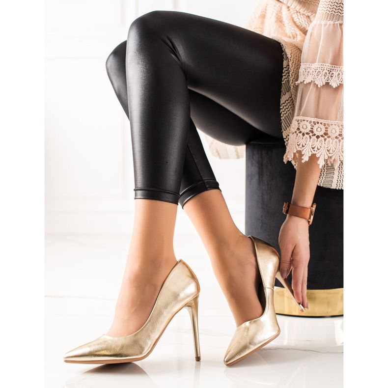 Seastar Stílusos magassarkú aranysárga 2 Seastar Stílusos magassarkú aranysárga 2