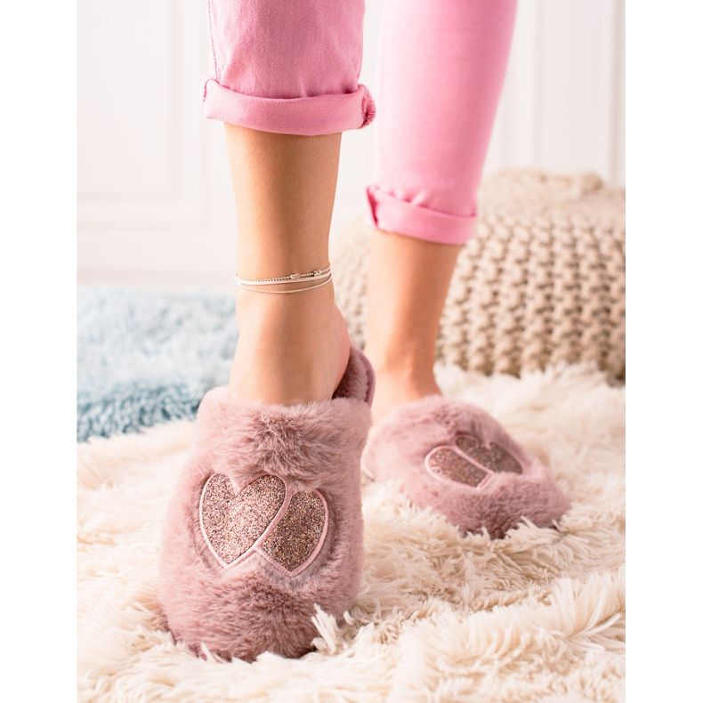 Evento Papucs szívvel rózsaszín aranysárga 1 Evento Papucs szívvel rózsaszín aranysárga 1