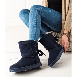 TRENDI Mukluki íjjal sötétkék 1