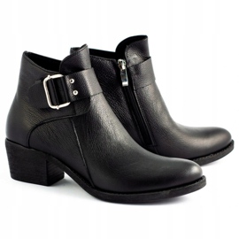 Olivier Fekete arc bőrcsizma 2