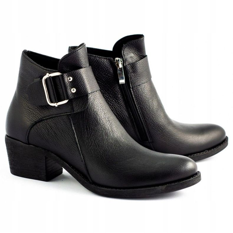 Olivier Fekete arc bőrcsizma 2