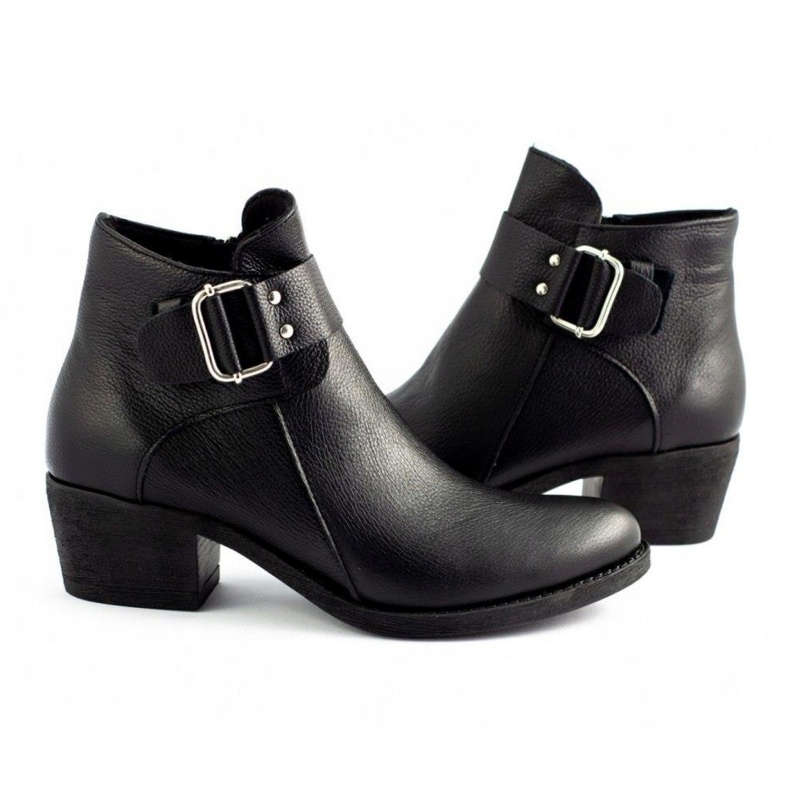 Olivier Fekete arc bőrcsizma 5