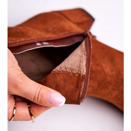 Női csizma Sergio Leone Camel BT528 barna 5