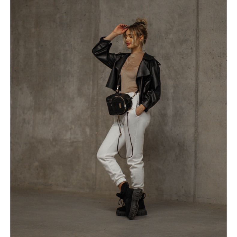 PM1 Fekete meleg csizma Trappers fekete Demaris 1