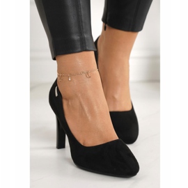 PJ1 Klasszikus szivattyúk egy bárban Suede Black Eliana fekete 1