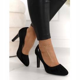 PJ1 Klasszikus szivattyúk egy bárban Suede Black Eliana fekete 3