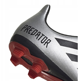 Adidas Predator 19.4 FxG Jr G25822 futballcipő ezüst 4
