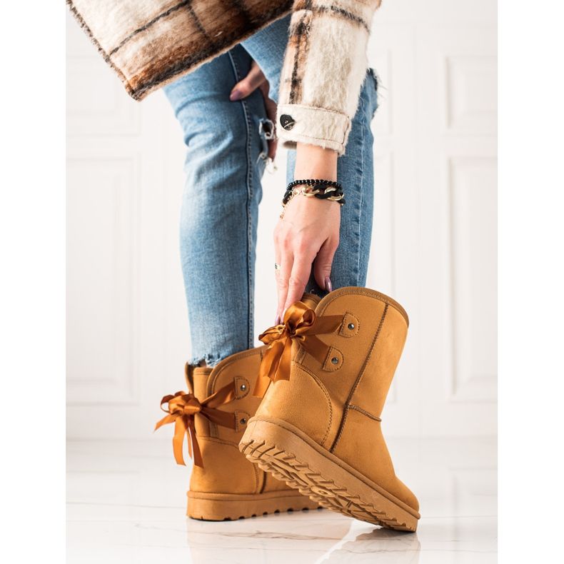 TRENDI Mukluki íjjal sárga 2