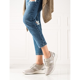 Evento Bőr ezüst tornacipő bézs 1 Evento Bőr ezüst tornacipő bézs 1