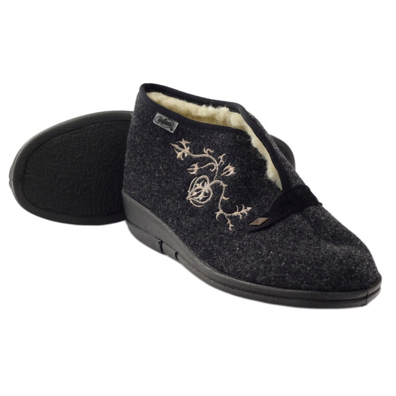 Dr.ORTO Befado női papucs bárányprémmel 031d028 szürke 4