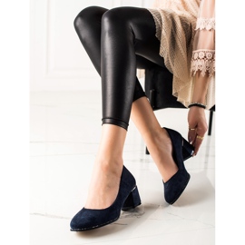 Sabatina Velúr szivattyúk cirkóniával sötétkék 1