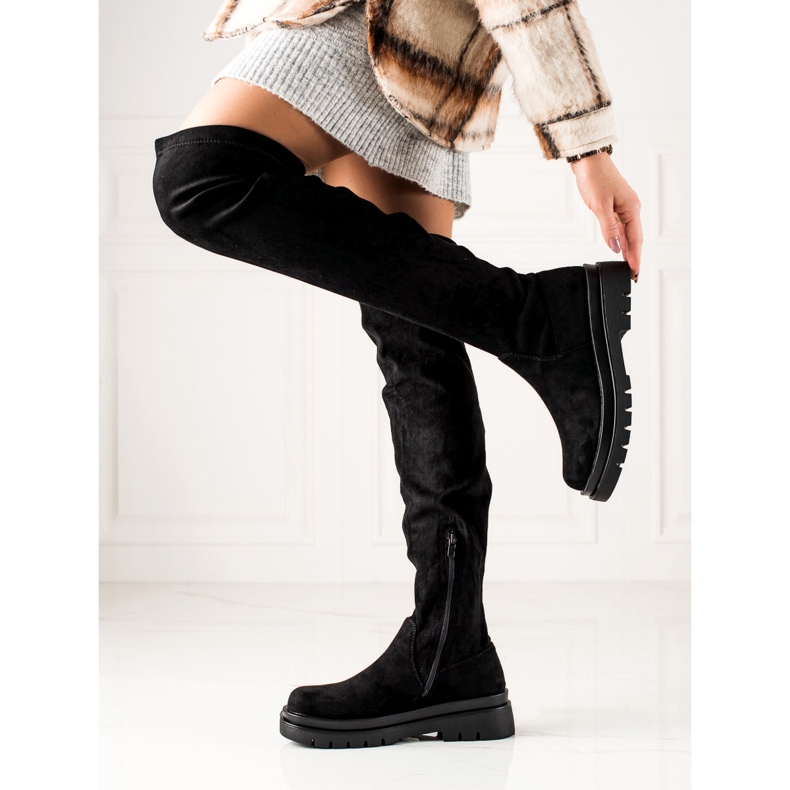 Sixth Sense Velúr combcsizma a peronon fekete 2