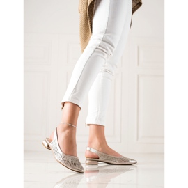 M.Daszyński Áttört Cipő Látható Sarokkal bézs 2 M.Daszyński Áttört Cipő Látható Sarokkal bézs 2