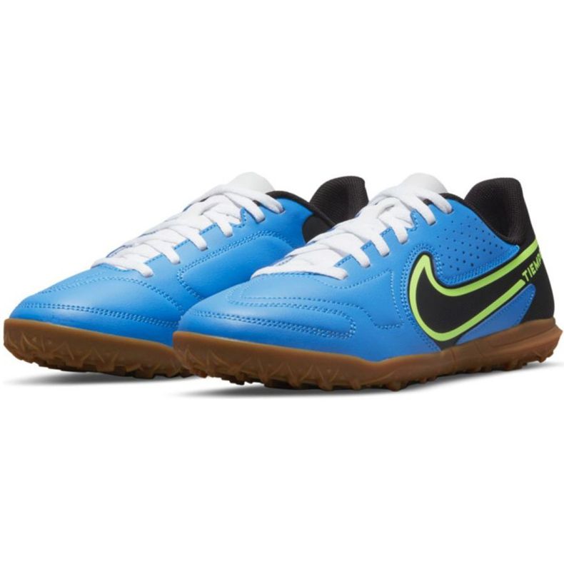 Nike Tiempo Legend 9 Club Tf Jr DA1334 403 futballcipő sokszínű kék 2