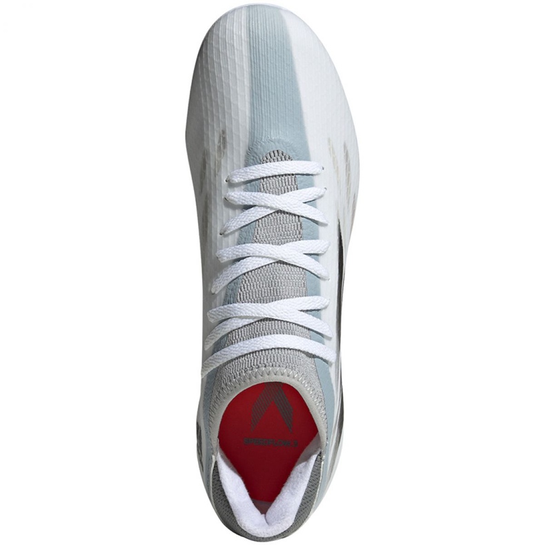 Adidas X Speedflow.3 Mg M FY3270 futballcipő kék, fehér, szürke / ezüst fehér 1