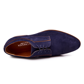 Bednarek Polish Shoes Bőr Nubuk cipő Bednarek 684 Navy blue barna sötétkék 1