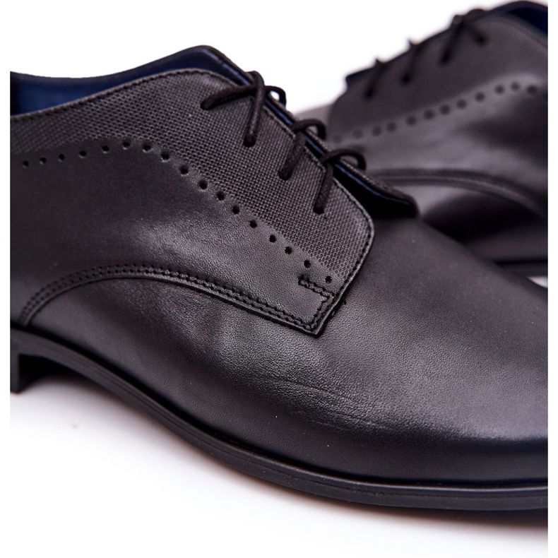 Bednarek Polish Shoes Elegáns bőrcipő Bednarek 724 fekete 1