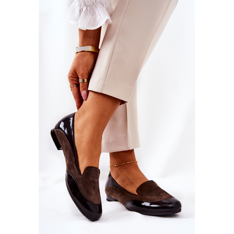 BM Bőr Monnari Balerina 0920-017 Barna 2